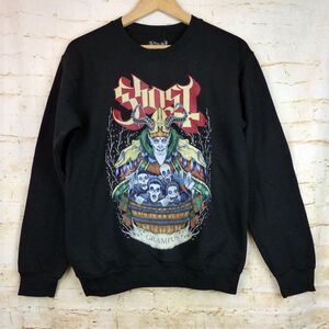 Ghost BC Band Sweatshirt Mens S Black Grampus Holiday Pullover Heavy Metal Rock